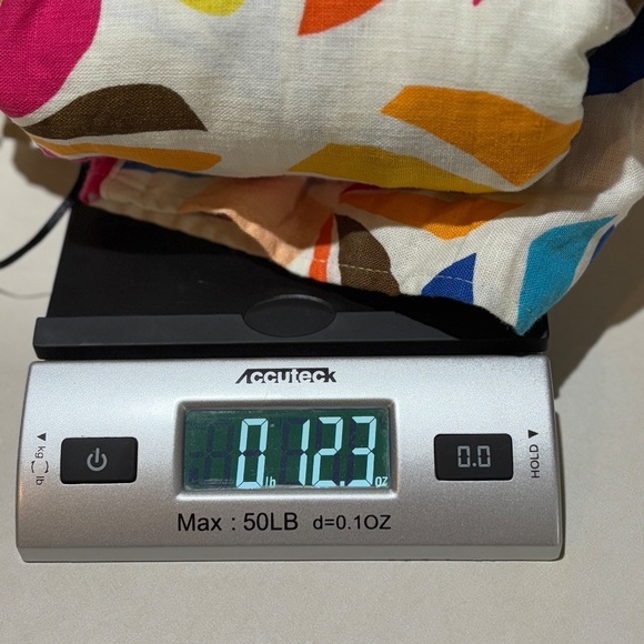 Tabitha Brown Linen Blend Botanical Puff Sleeve Mini Dress Sz M Milkmaid Smocked - Picture 8 of 8